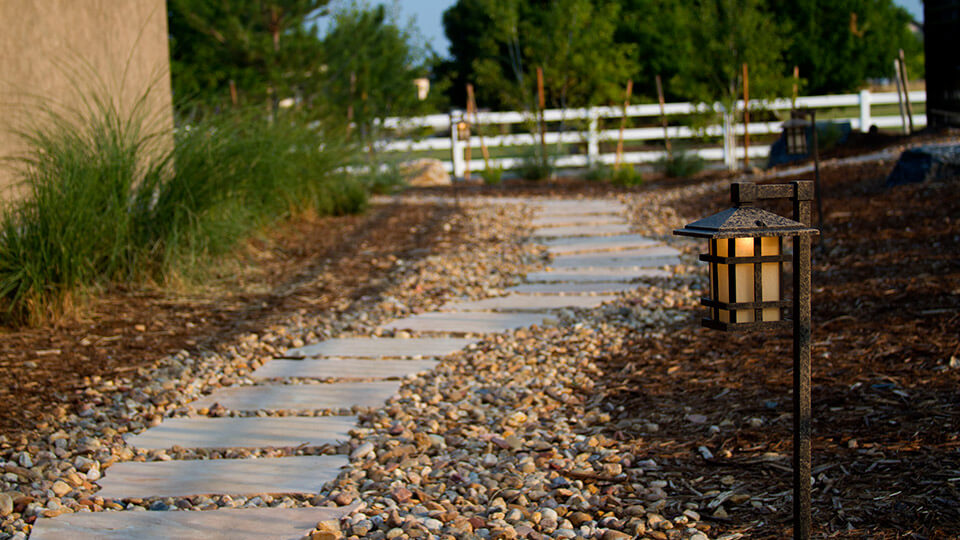 Pathway leading to backyard