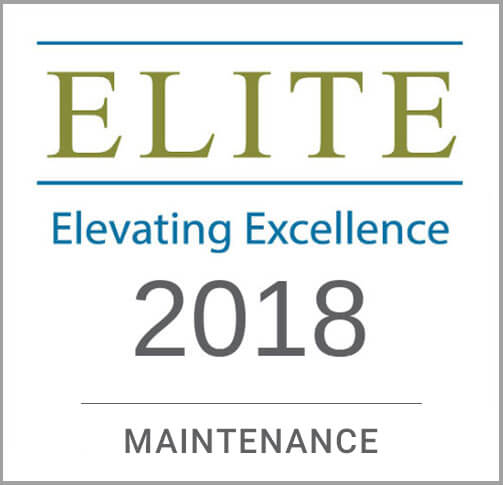 Elite Elevating Excellence 2018 Award - Maintenance