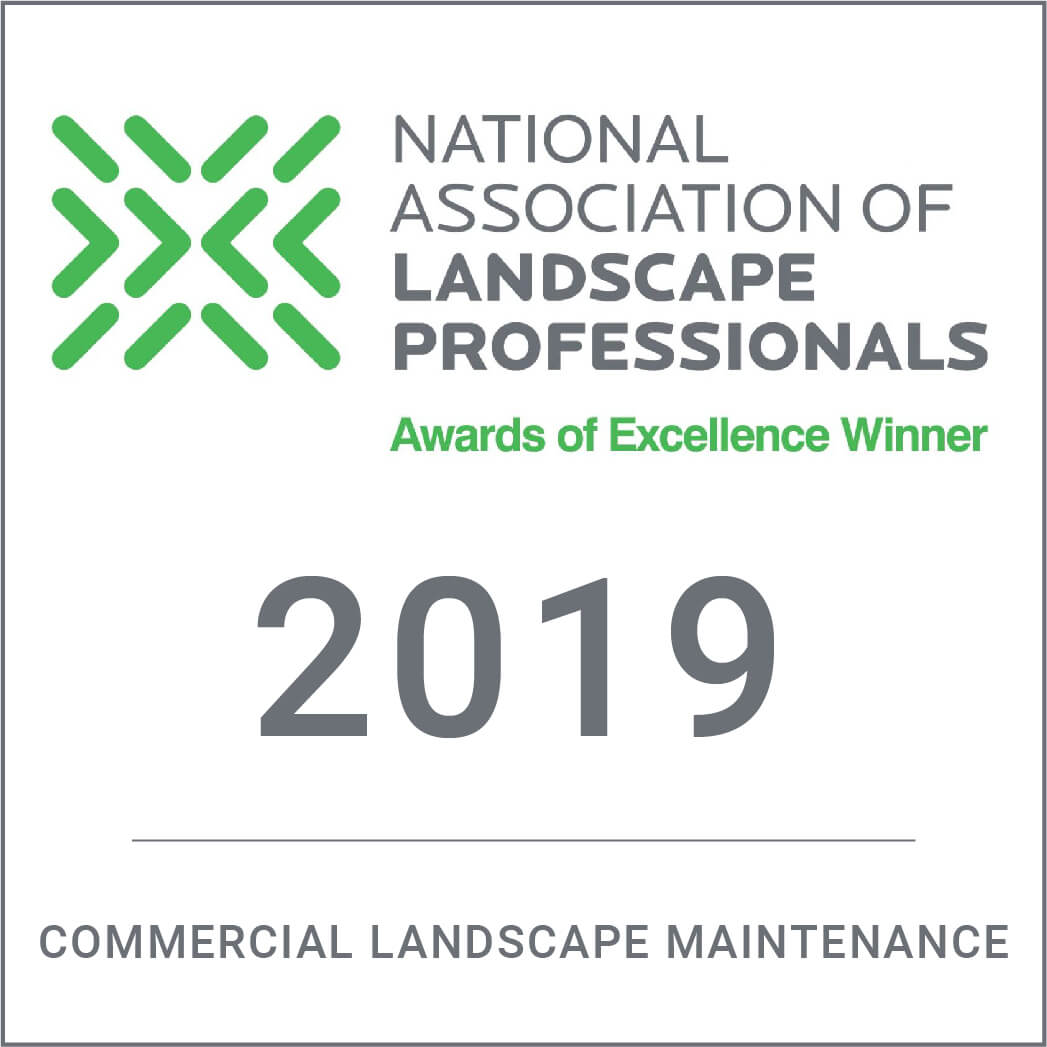 Awards of excellence 2019 winner Award - National Association of Landscape professionals - Commercial Landscape Maintenance