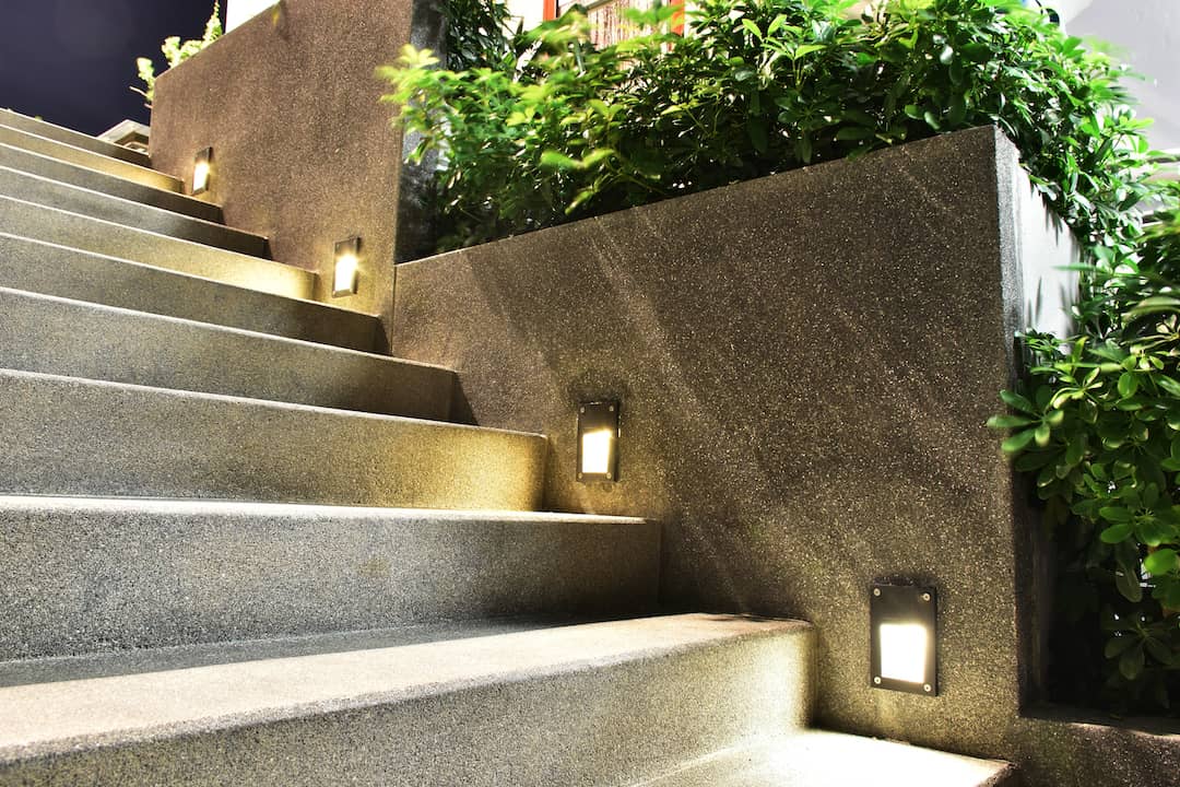 Stairs Lit Up with Lights