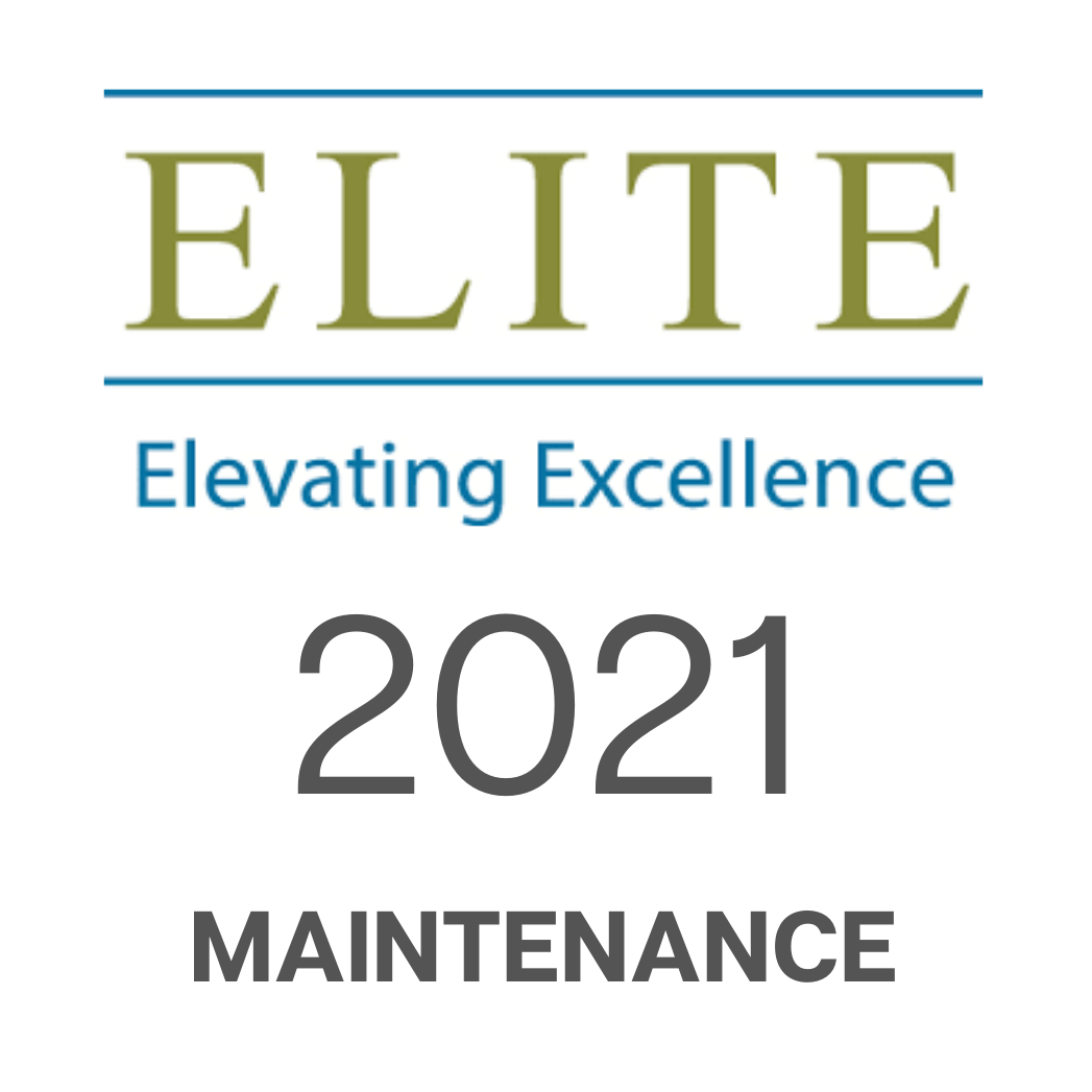 Elite Elevating Excellence 2021 Award - Maintenance