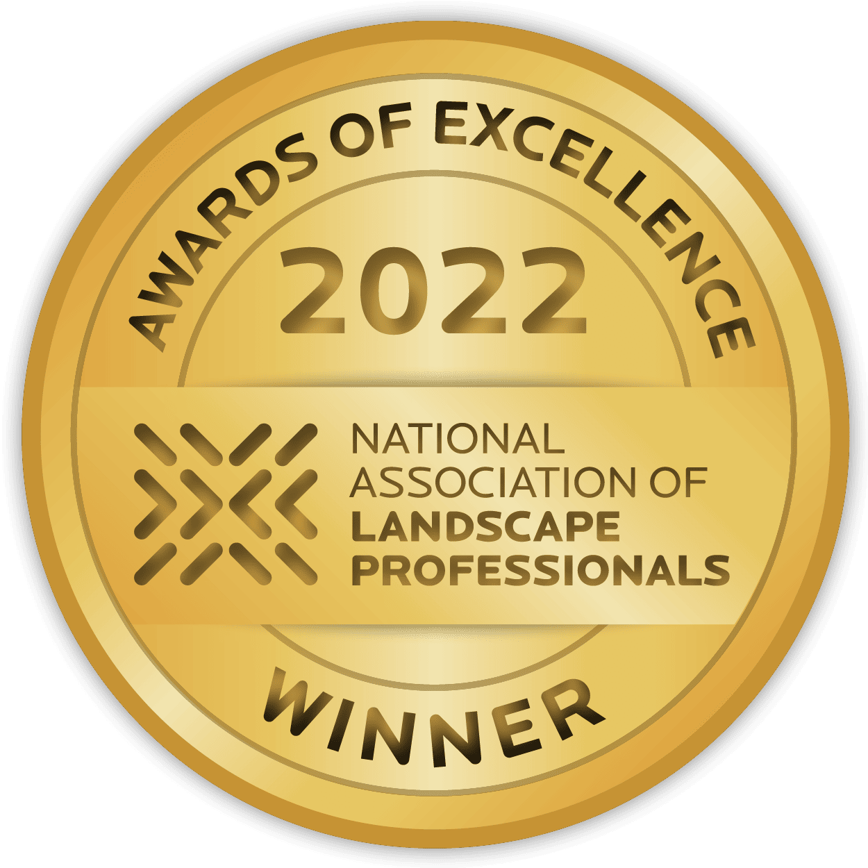 Awards of excellence 2022 winner Award - Gold badge - National Association of Landscape professionals