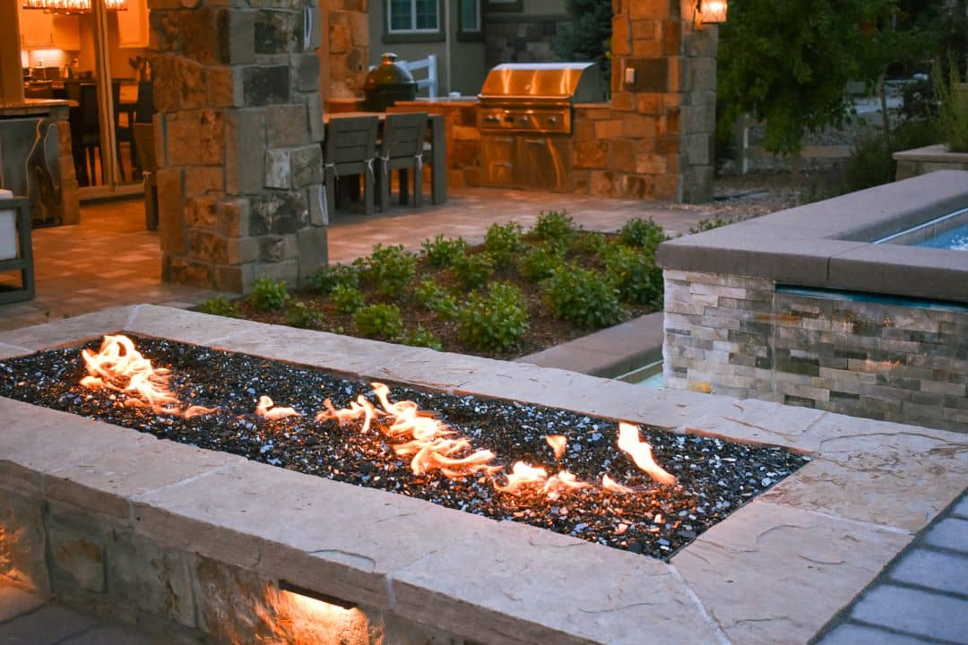 Firepit in an Outdoor Living Space