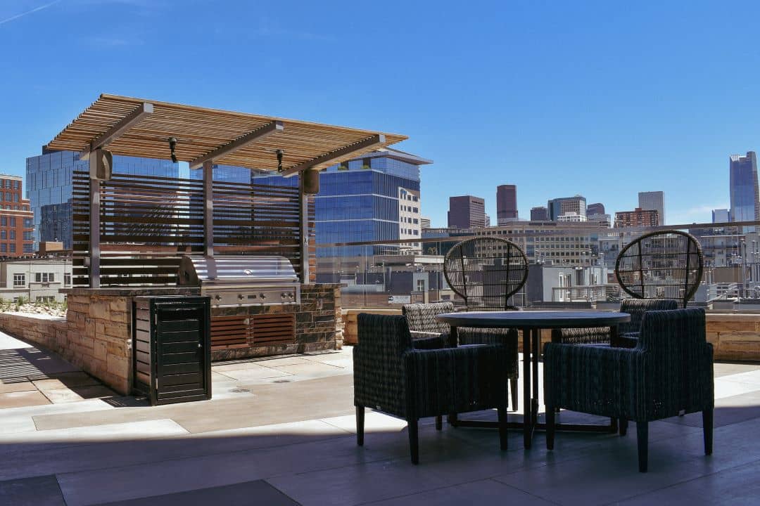 Outdoor Kitchen with Dining Table